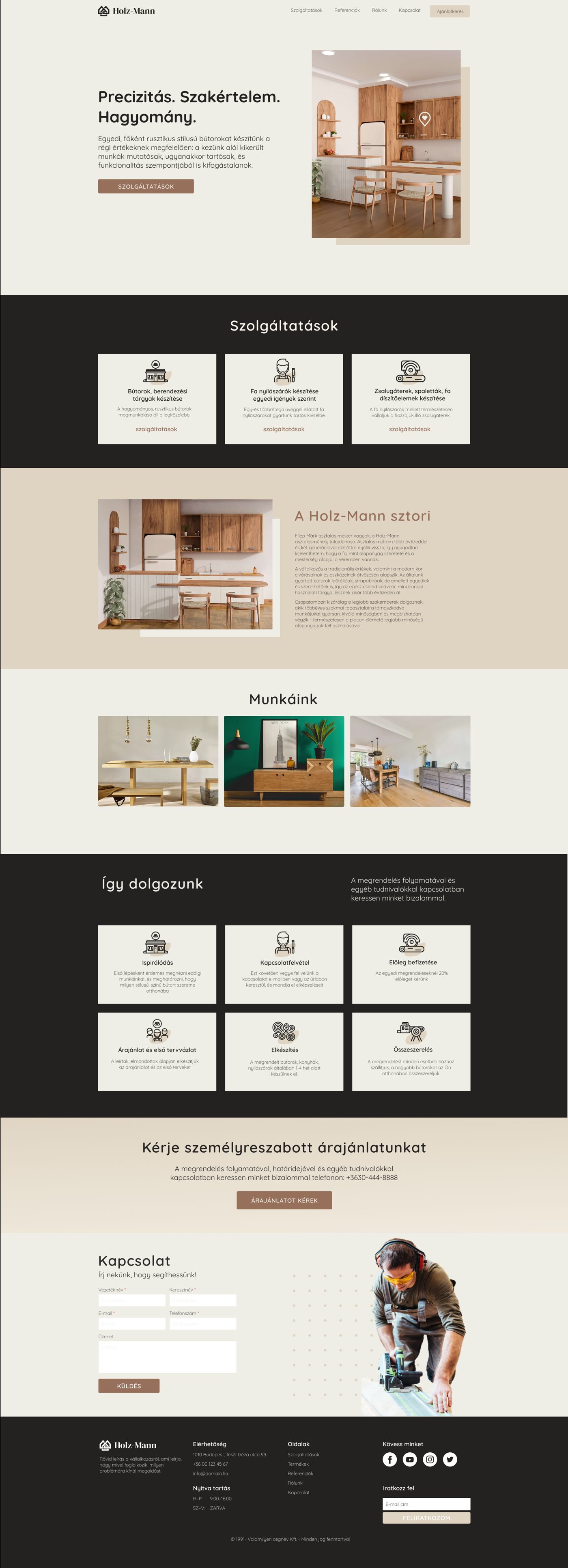 Holz-Mann weboldal